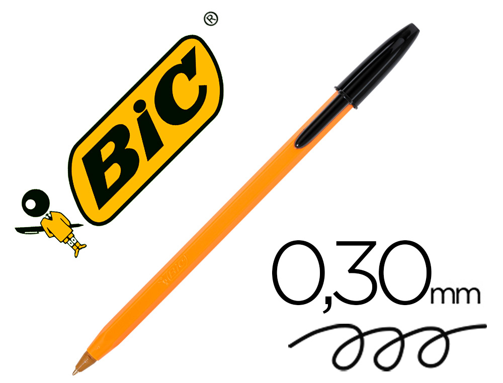 BOLIGRAFO BIC NARANJA NEGRO