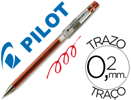 BOLIGRAFO PILOT PUNTA AGUJA G-TEC-C4 ROJO