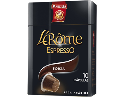 CAFE MARCILLA L AROME ESPRESSO FORZA FUERZA 9 CAJA DE 10 UNIDADES COMPATIBLECON NESSPRESO