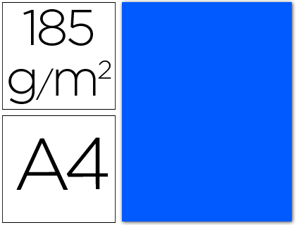 CARTULINA CANSON DIN A4 22 AZUL MAR 185 GR -UNIDAD-