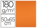 [CX65] CARTULINA LIDERPAPEL 50X65 CM 180G/M2 NARANJA FUERTE PAQUETE DE 25