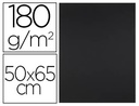 [CX66] CARTULINA LIDERPAPEL 50X65 CM 180G/M2 NEGRO PAQUETE DE 25