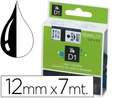 [S0720530] CINTA DYMO 1000 NEGRO-BLANCO 12MM X 7MT D1