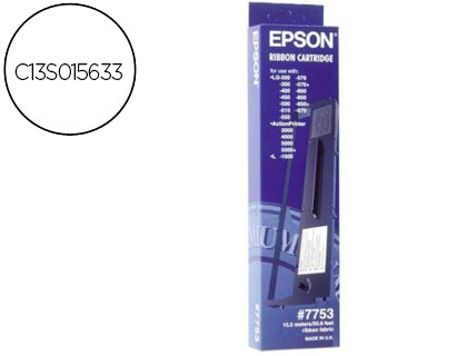 CINTA IMPRESORA EPSON LQ-200 300 300C 300+II 500 550570 570+ 580 800 850 870 1500 NEGRA (7753)