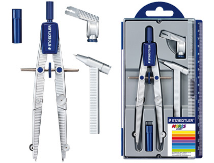 COMPAS STAEDTLER MICROMETRICO -CON ALARGADERA NORIS CLUB