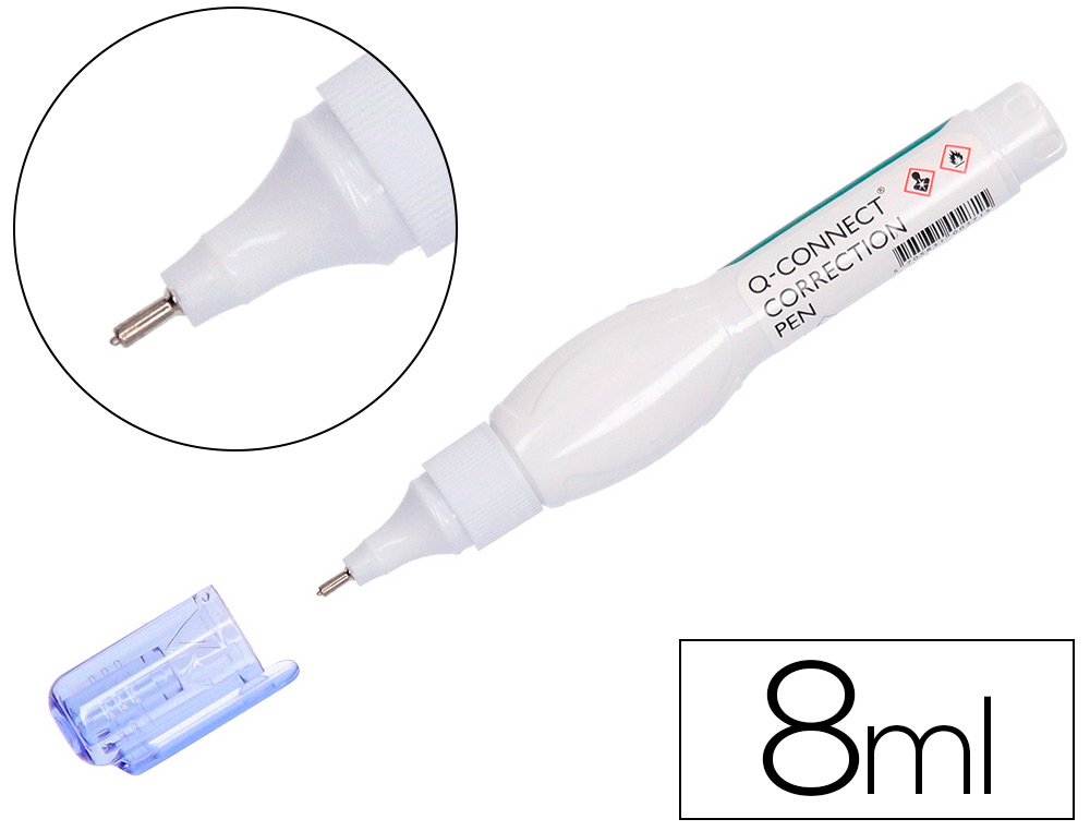 CORRECTOR Q-CONNECT LAPIZ 8 ML CON PUNTA METALICA