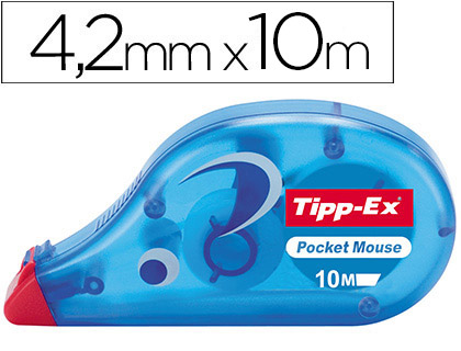 CORRECTOR TIPP-EX CINTA -POCKET MOUSE 4,2 MM X 10 M.