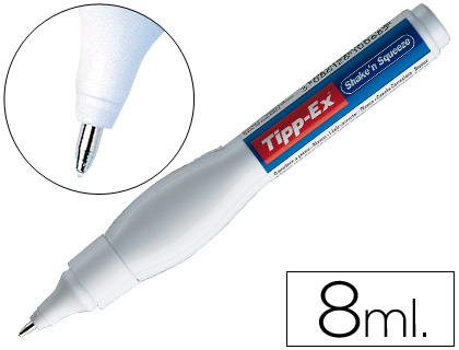 CORRECTOR TIPP-EX LAPIZ 8 ML SHAKE'N SQUEEZE -CON PUNTA METALICA