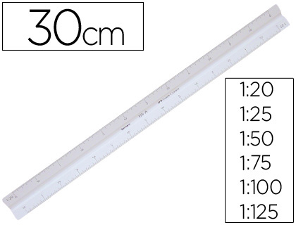 ESCALA FABER PLASTICO 153-A -1:20-25-50-75-100-125