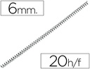 [KF04427] ESPIRAL METALICO Q-CONNECT 64 5:1 6MM 1MM CAJA DE 200 UNIDADES