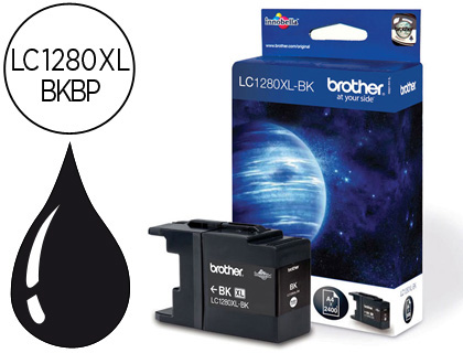 INK-JET BROTHER LC-1280XLBKBP NEGRO -2,400PAG- MFC-J6510DW MFC-J6710DW MFC-J6910DW