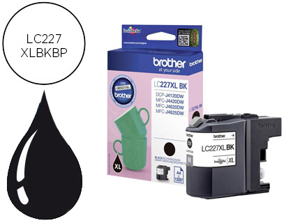 INK-JET BROTHER LC-227XL NEGRO DCP-J4120DW / MFC-J4420DW / J4620DW / J4625DW 1200 PAG