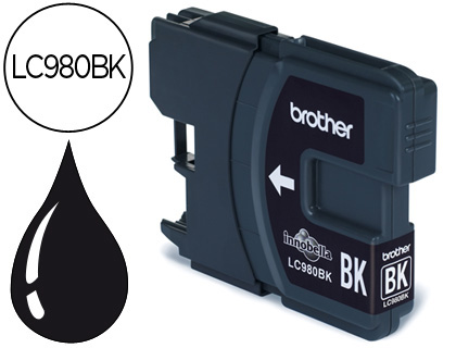 INK-JET BROTHER LC-980BK DCP-145/DCP-165/MFC-250/MFC- 290 NEGRO