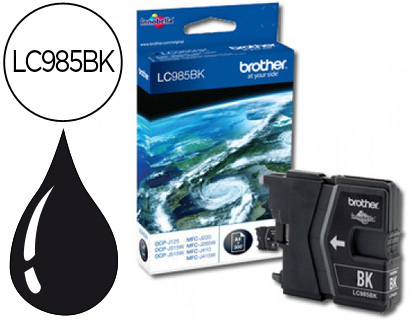 INK-JET BROTHER LC-985BK NEGRO DCP-J125/DCP-J315W MFC-J265W/MFC-J410/MFC-J415W