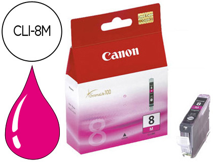 INK-JET CANON IP3300 4200 4300 5200 5200R 5300 6600D 6700D, MP500 530 600 800 810, IX4000 IX5000,PRO 9000-MAGENTA CLI-8