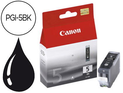 INK-JET CANON IP3300 4200 4300 5200 5200R 5300 MP500 530 600 800 810 IX4000 5000 NEGRAGRAN CAPACIDAD PGI-5BK