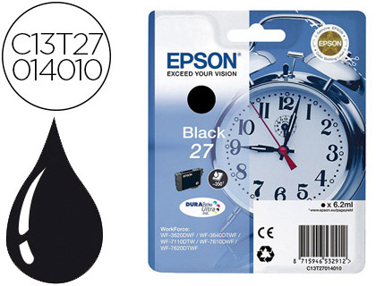 INK-JET EPSON 27 WF 3620 / 3640 / 7110 / 7610 / 7620 NEGRO 350 PAG