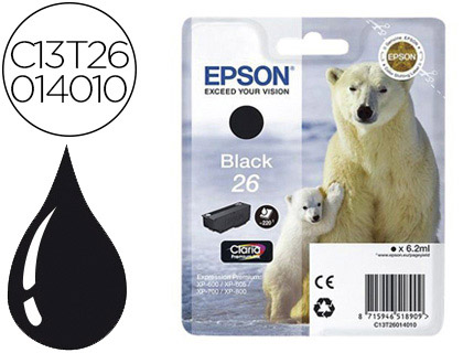 INK-JET EPSON T2601 EXPRESSION XP-600 / 605 / 700 / 800 NEGRO - 220 PAG -