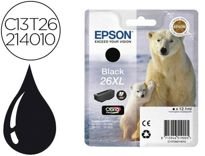 INK-JET EPSON T2621XL EXPRESSION XP-600 / 605 / 700 / 800 NEGRO - 500 PAG -