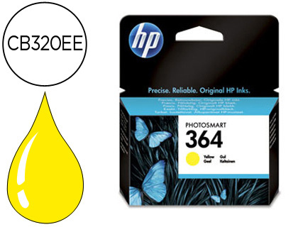 INK-JET HP 364 AMARILLO PHOTOSMART PREMIUM - C309A / SERIES C5300 / C6300 / B8500 / D5400 -300PAG