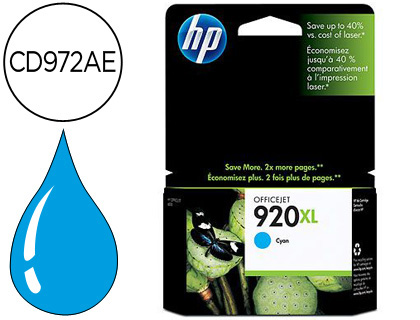 INK-JET HP 920XL CIAN 700PAG OFFICEJET/920/6500