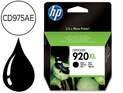 INK-JET HP 920XL NEGRO 1200PAG OFFICEJET/920/6500