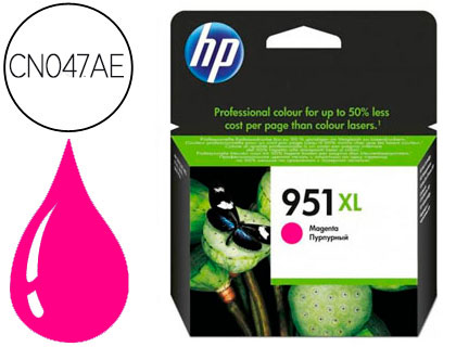 INK-JET HP 951XL MAGENTA CN047AE CAPACIDAD 1500 PAG