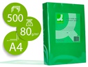 [KF01429] PAPEL COLOR Q-CONNECT DIN A4 80GR VERDE INTENSO PAQUETE DE 500 HOJAS