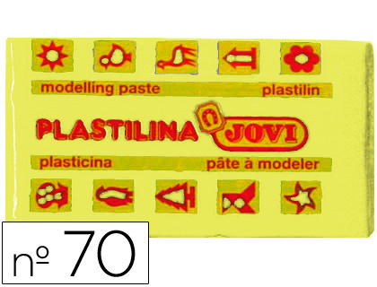 PLASTILINA JOVI 70 AMARILLO CLARO -UNIDAD -TAMAÑO PEQUEÑO