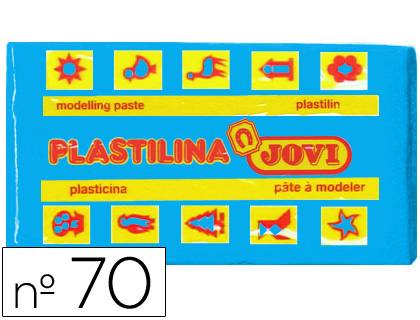 PLASTILINA JOVI 70 AZUL CLARO -UNIDAD -TAMAÑO PEQUEÑO