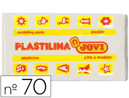 PLASTILINA JOVI 70 BLANCA -UNIDAD -TAMAÑO PEQUEÑO