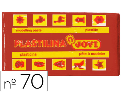 PLASTILINA JOVI 70 MARRON -UNIDAD -TAMAÑO PEQUEÑO