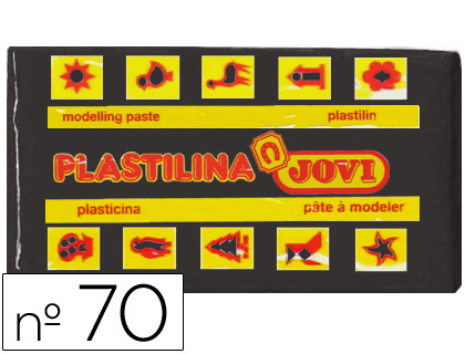 PLASTILINA JOVI 70 NEGRO -UNIDAD -TAMAÑO PEQUEÑO