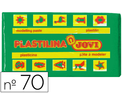 PLASTILINA JOVI 70 VERDE CLARO -UNIDAD -TAMAÑO PEQUEÑO