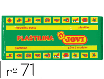 PLASTILINA JOVI 71 VERDE CLARO -UNIDAD -TAMAÑO MEDIANO