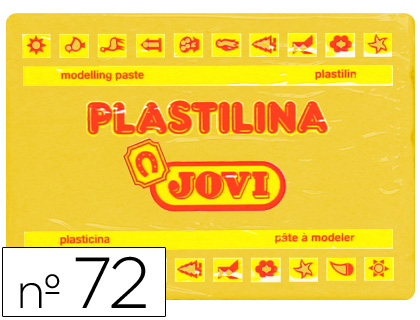 PLASTILINA JOVI 72 AMARILLO OSCURO -UNIDAD -TAMAÑO GRANDE