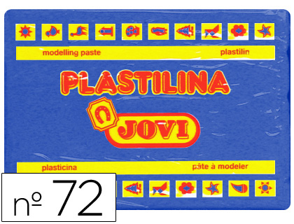 PLASTILINA JOVI 72 AZUL OSCURO -UNIDAD -TAMAÑO GRANDE