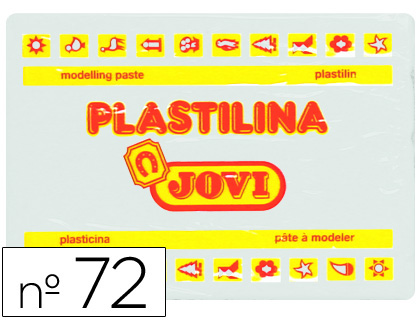 PLASTILINA JOVI 72 BLANCO -UNIDAD -TAMAÑO GRANDE