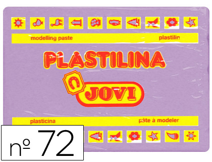 PLASTILINA JOVI 72 LILA -UNIDAD -TAMAÑO GRANDE