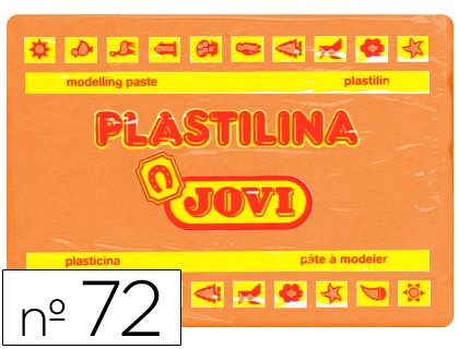 PLASTILINA JOVI 72 NARANJA -UNIDAD -TAMAÑO GRANDE