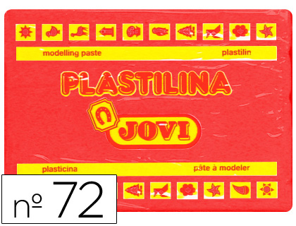 PLASTILINA JOVI 72 ROJO -UNIDAD -TAMAÑO GRANDE