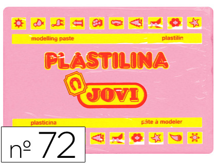 PLASTILINA JOVI 72 ROSA -UNIDAD -TAMAÑO GRANDE