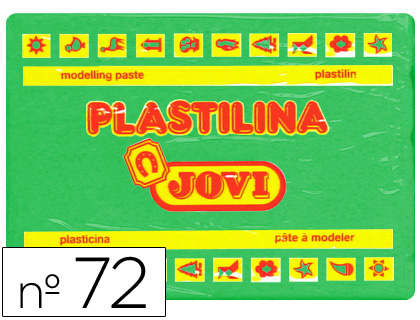 PLASTILINA JOVI 72 VERDE CLARO -UNIDAD -TAMAÑO GRANDE