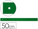 [815] REGLA FABER 50 CM PLASTICO VERDE