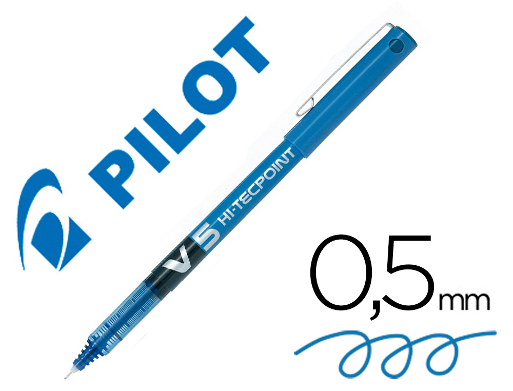 ROTULADOR PILOT PUNTA AGUJA V-5 AZUL 0.5 MM