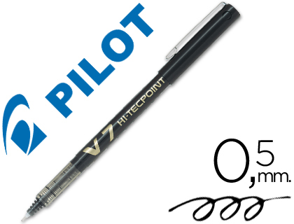 ROTULADOR PILOT PUNTA AGUJA V-7 NEGRO 0.7 MM