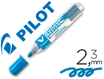 ROTULADOR PILOT V BOARD MASTER PARA PIZARRA BLANCA AZUL TINTA LIQUIDA TRAZO 2,3MM