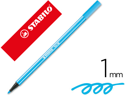 ROTULADOR STABILO PEN 68 AZUL CELESTE 1 MM