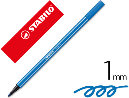 ROTULADOR STABILO PEN 68 AZUL MARINO ULTRAMAR 1 MM