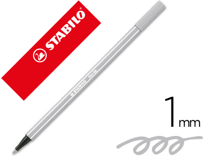 ROTULADOR STABILO PEN 68 GRIS AZULADO PALIDO 1 MM